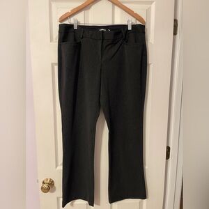 Express stretch Columnist Barely Boot dark gray pants 14 short